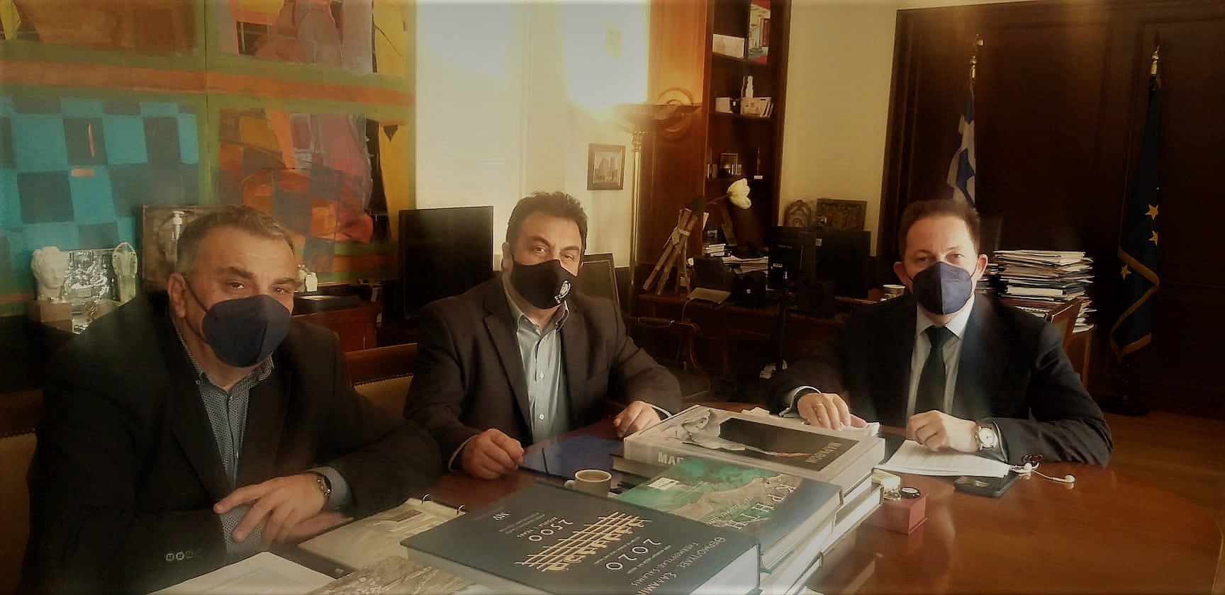 Δημιουργική συνάντηση δημάρχου Πύργου με τον Αναπληρωτή Υπουργό Εσωτερικών Στέλιο Πέτσα