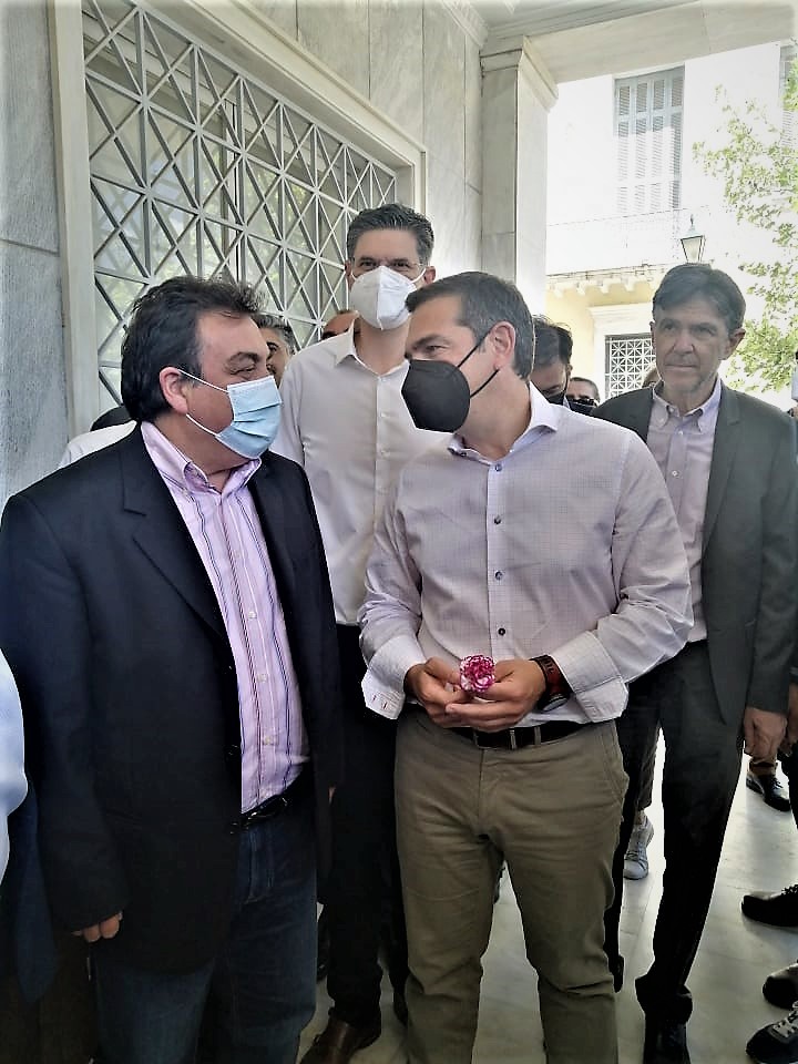 Στον δήμαρχο Πύργου ο πρόεδρος του ΣΥΡΙΖΑ-Προοδευτική Συμμαχία Αλέξης Τσίπρας