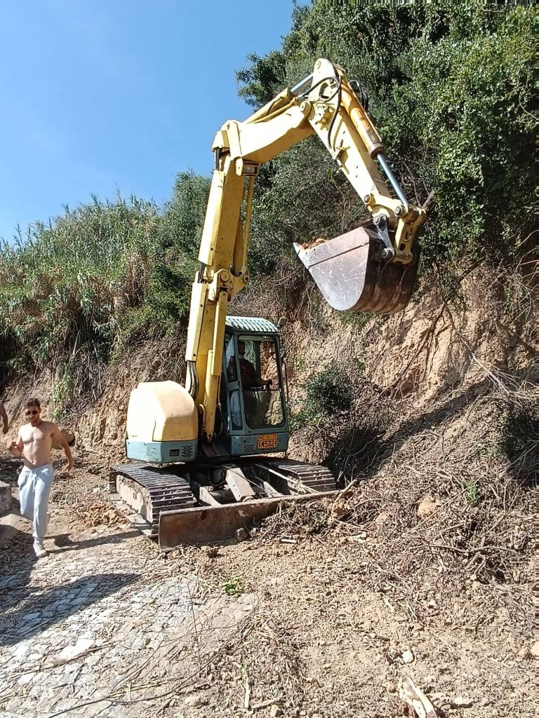 Ξεκίνησε το έργο θωράκισης στο βουνό του Κατακόλου
