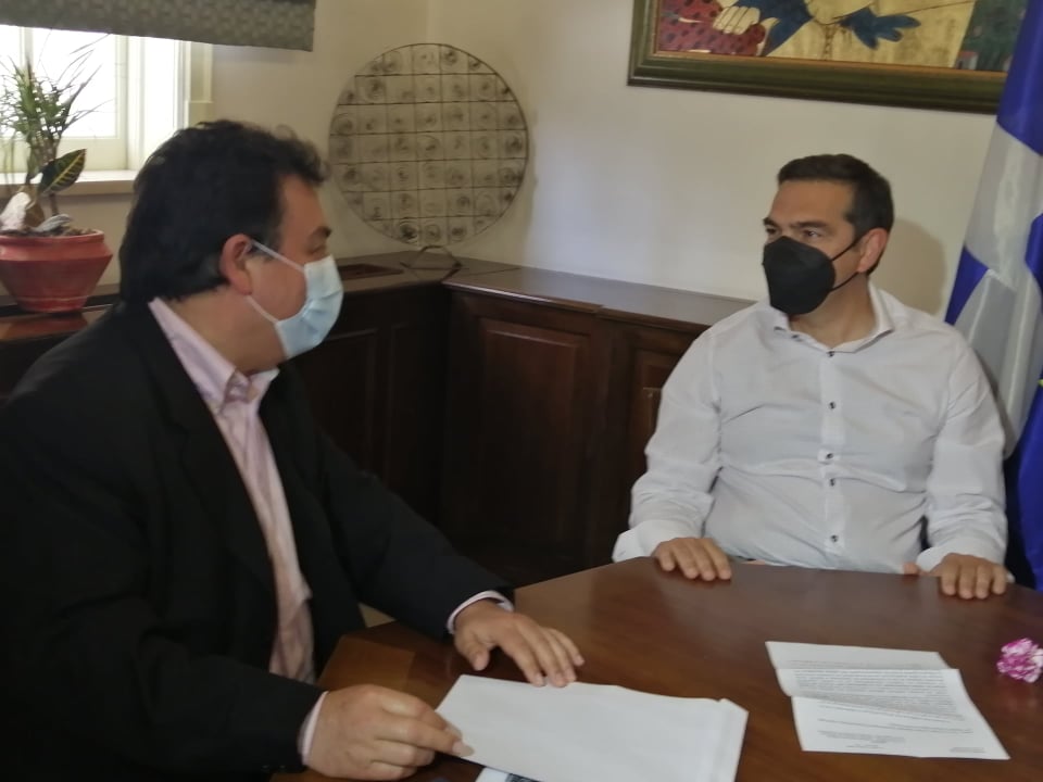 Στον δήμαρχο Πύργου ο πρόεδρος του ΣΥΡΙΖΑ-Προοδευτική Συμμαχία Αλέξης Τσίπρας