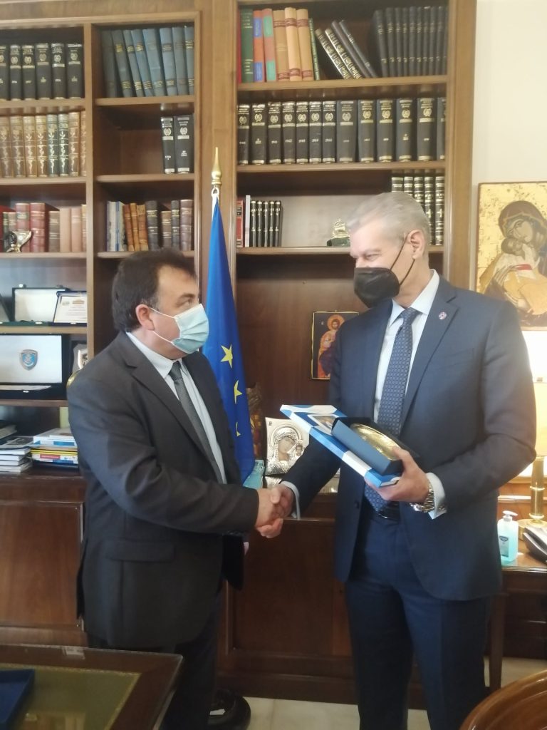 Ο Υφυπουργός Πολιτικής Προστασίας Ευάγγελος Τουρνάς στο Λάτσειο Δημοτικό Μέγαρο για τον εορτασμό της 25ης Μαρτίου