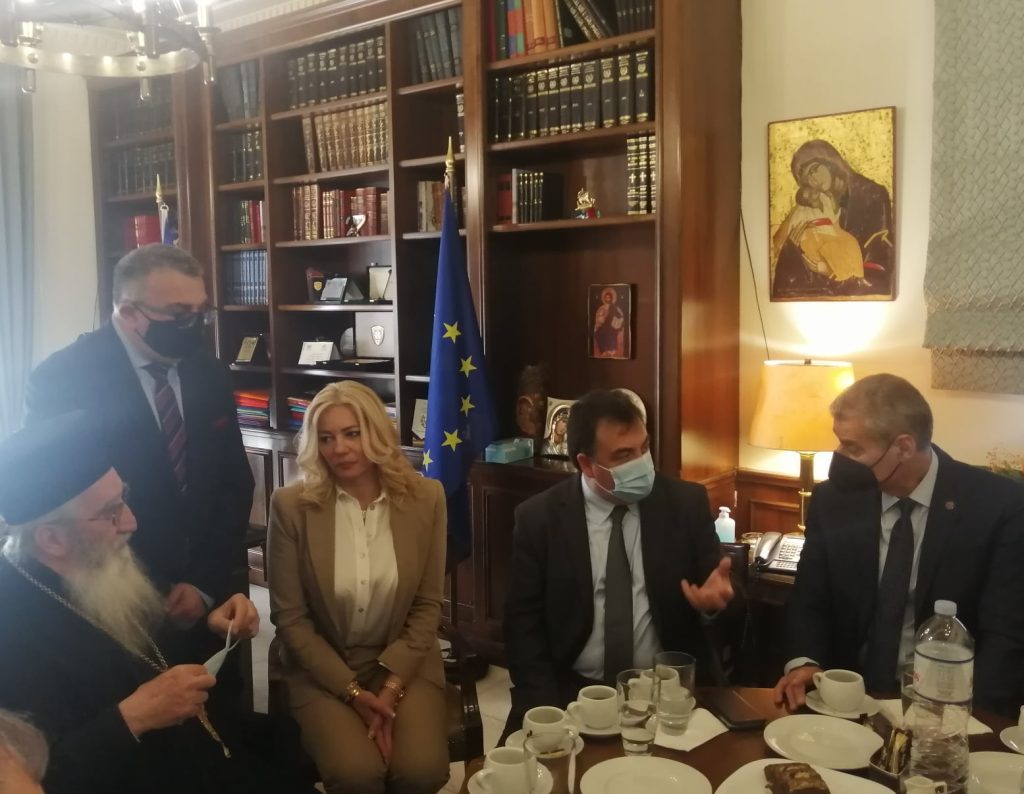 Ο Υφυπουργός Πολιτικής Προστασίας Ευάγγελος Τουρνάς στο Λάτσειο Δημοτικό Μέγαρο για τον εορτασμό της 25ης Μαρτίου