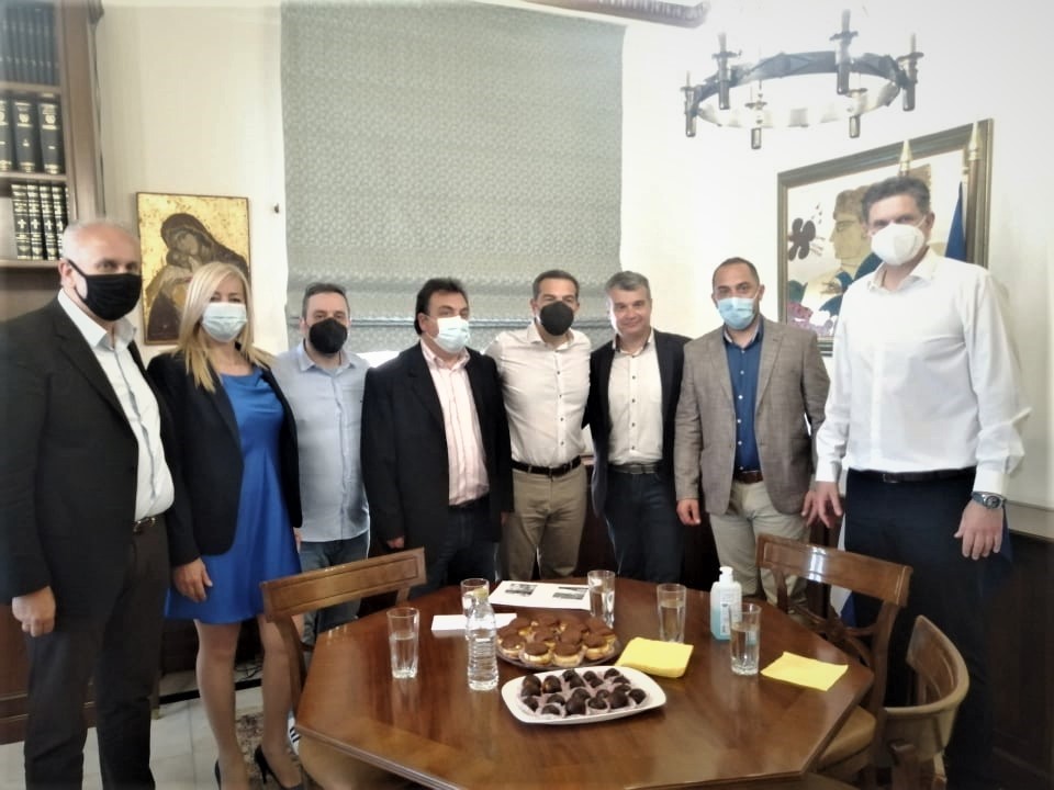 Στον δήμαρχο Πύργου ο πρόεδρος του ΣΥΡΙΖΑ-Προοδευτική Συμμαχία Αλέξης Τσίπρας