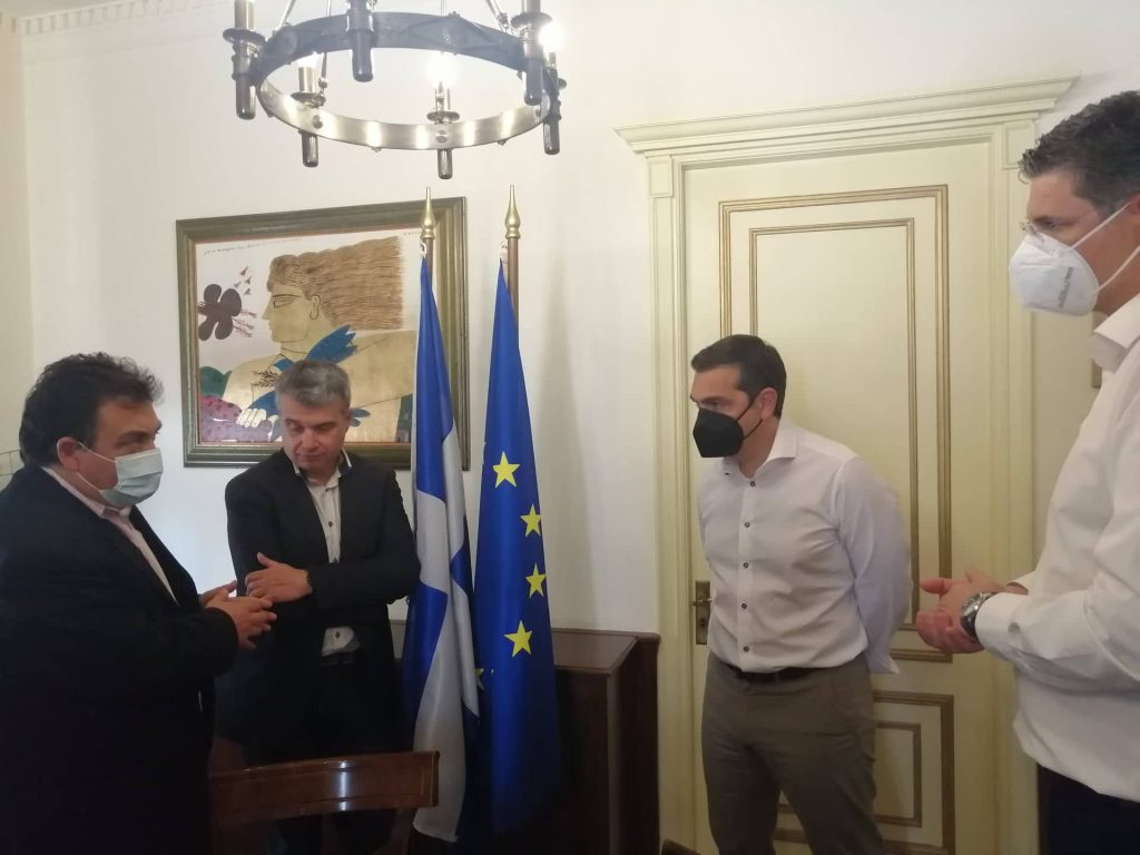 Στον δήμαρχο Πύργου ο πρόεδρος του ΣΥΡΙΖΑ-Προοδευτική Συμμαχία Αλέξης Τσίπρας