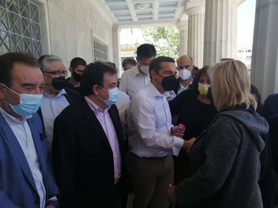 Στον δήμαρχο Πύργου ο πρόεδρος του ΣΥΡΙΖΑ-Προοδευτική Συμμαχία Αλέξης Τσίπρας
