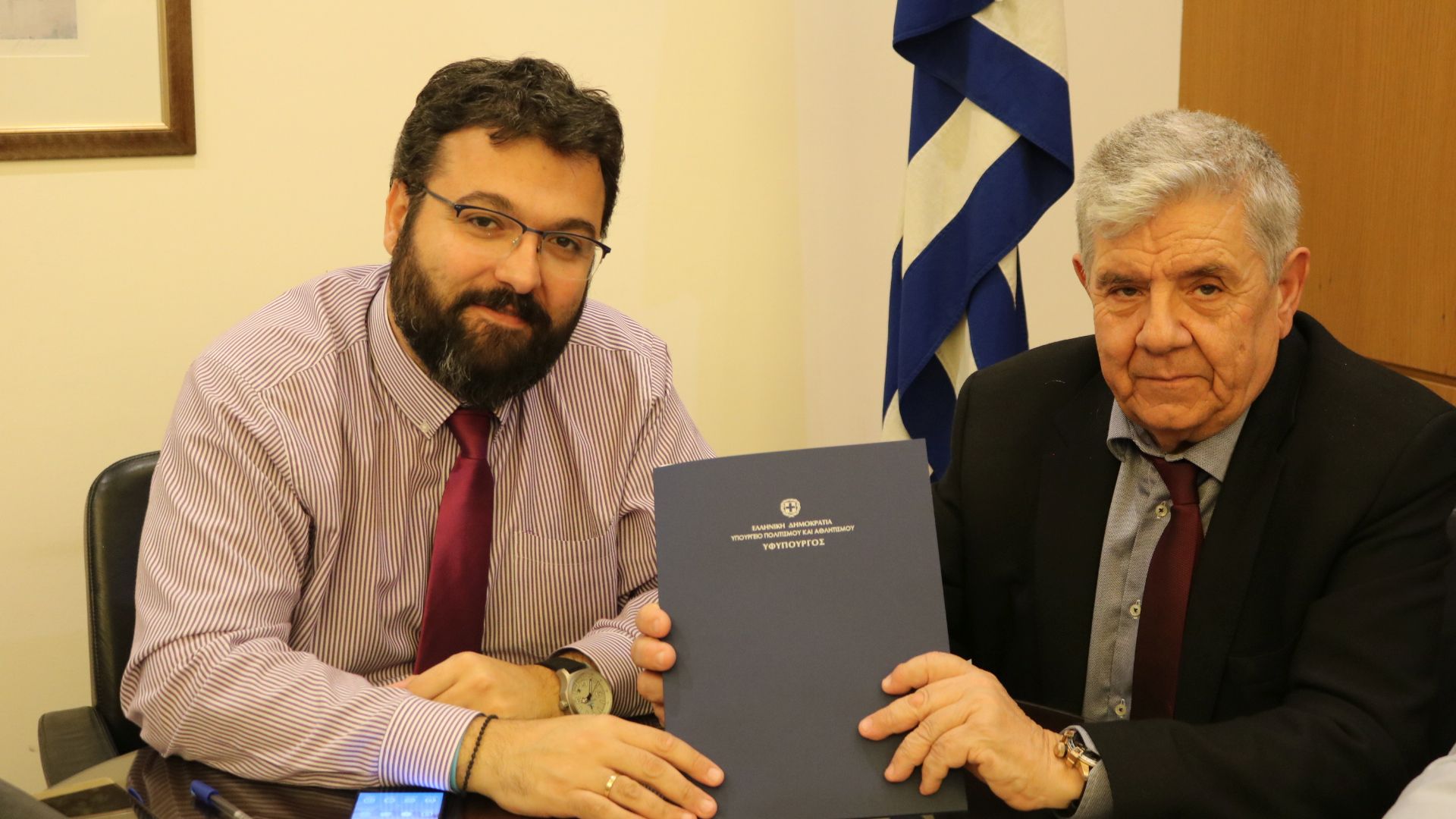 Συνάντηση Δημάρχου Πύργου Γαβριήλ Λιατσή με τον Υφυπουργό Πολιτισμού & Αθλητισμού κ. Γεώργιο Βασιλειάδη και υπογραφή προγραμματικών συμβάσεων.
