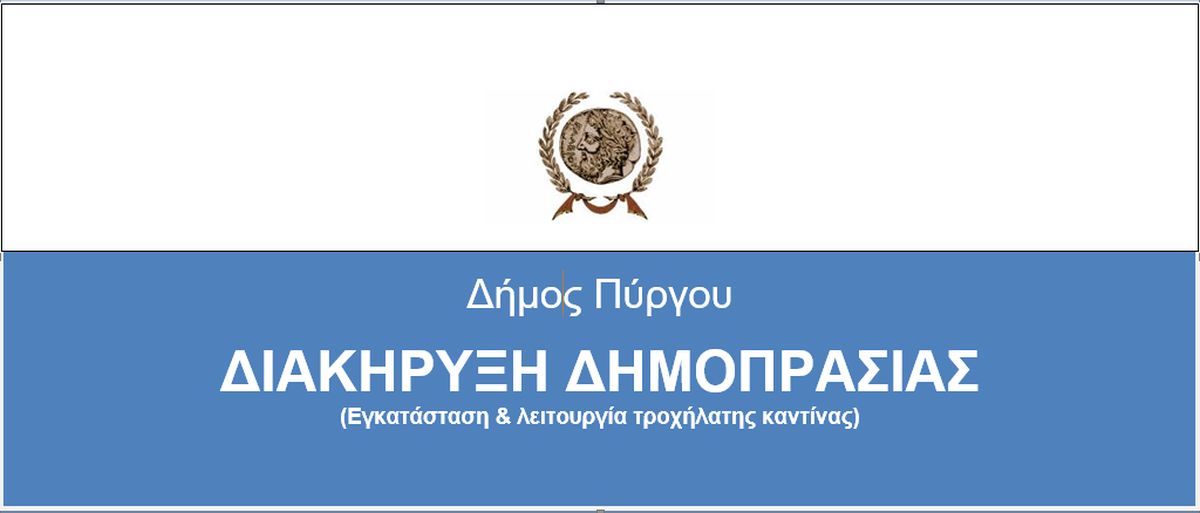 Διακήρυξη δημοπρασίας