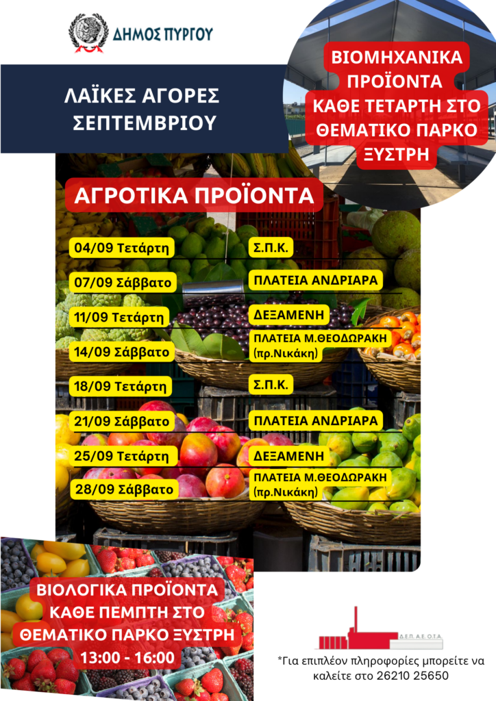 Πρόγραμμα Λαϊκών Αγορών