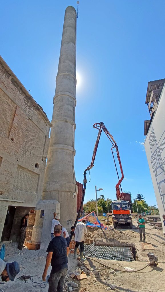 Ολοκληρώνονται τα έργα αποκατάστασης της καμινάδας Ξυστρή 15 004-2